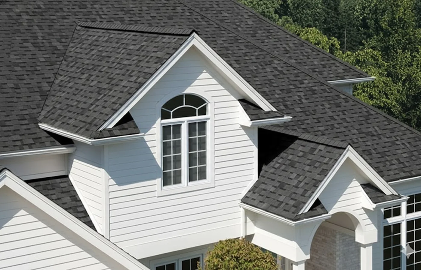 Intersecting roof slopes and valleys on a Chicago-area home