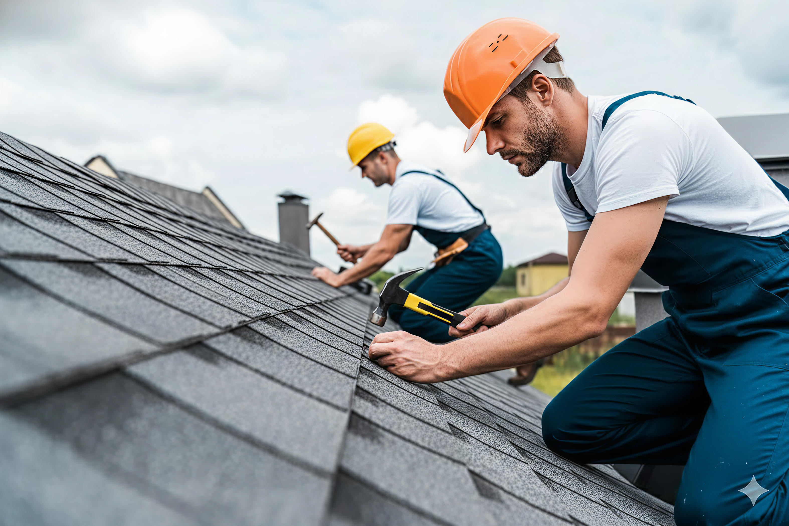 Professional roofing work